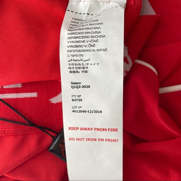 KAPPA NWT SANKE LEGGINGS FIERY RED BRIGHT WHITE - Picture 9 of 9